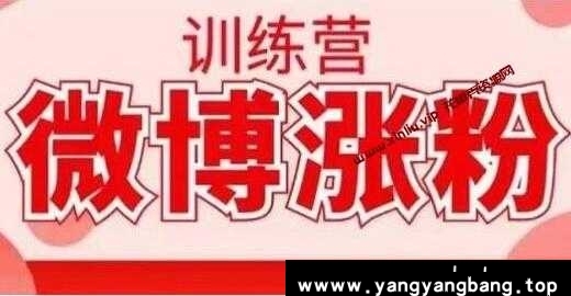 写书哥《微博涨粉训练营》