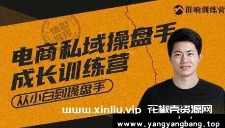 群响《电商私域操盘手成长训练营》