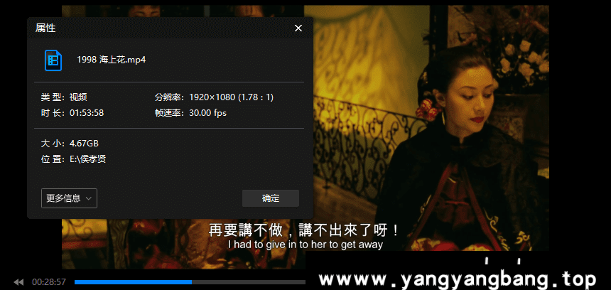 侯孝贤导演/参演/编剧电影/纪录片36部(1981-2020)国语中字/无字合集
