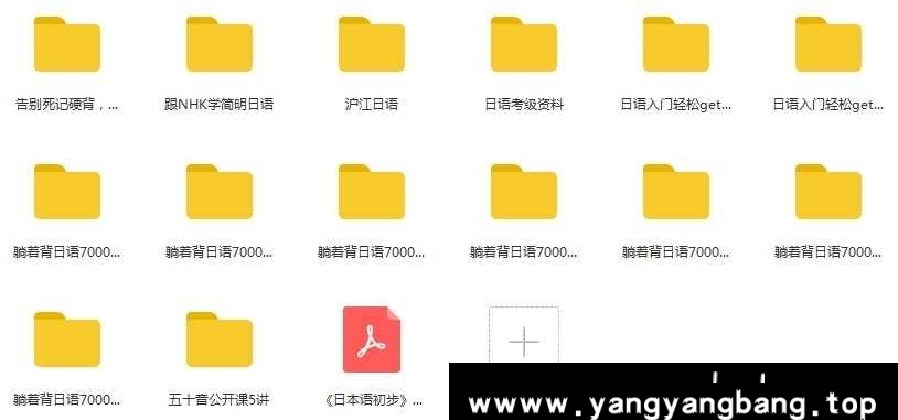 日语学习-日语入门及考级资料视频+音频+文档合集