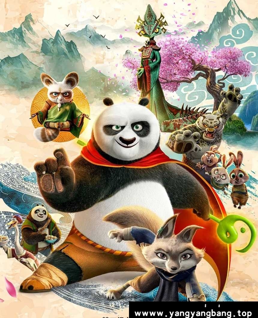 动画《功夫熊猫/Kung Fu Panda》全1-4部4K超高清[MP4/32.61GB]云网盘下载，包含4部中文发音+4部英语发音，共8部。已做压缩处理，云网盘下载后解压使用，文件大小32.61GB。