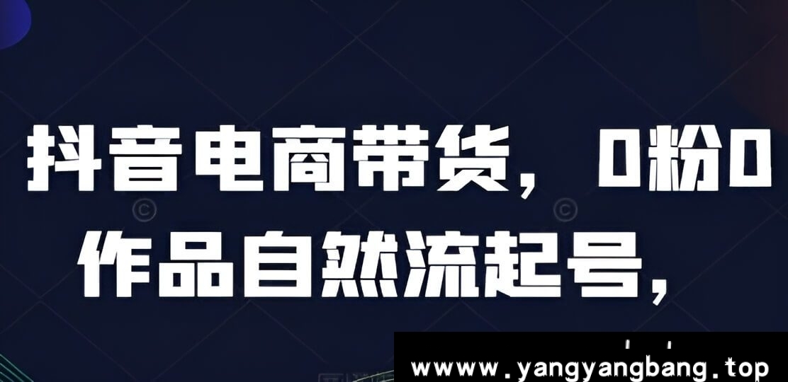 《0粉0作品自然流起号》抖音电商带货实战经验总结视频学习资料[MP4/1GB]夸克云网盘下载，已做压缩处理，夸克网盘下载后解压使用，文件大小1GB，目录见下文。